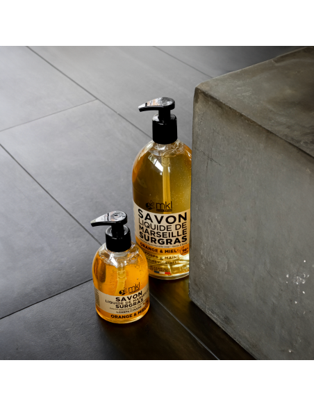 Extra-rich liquid Marseille soap - Orange and Honey