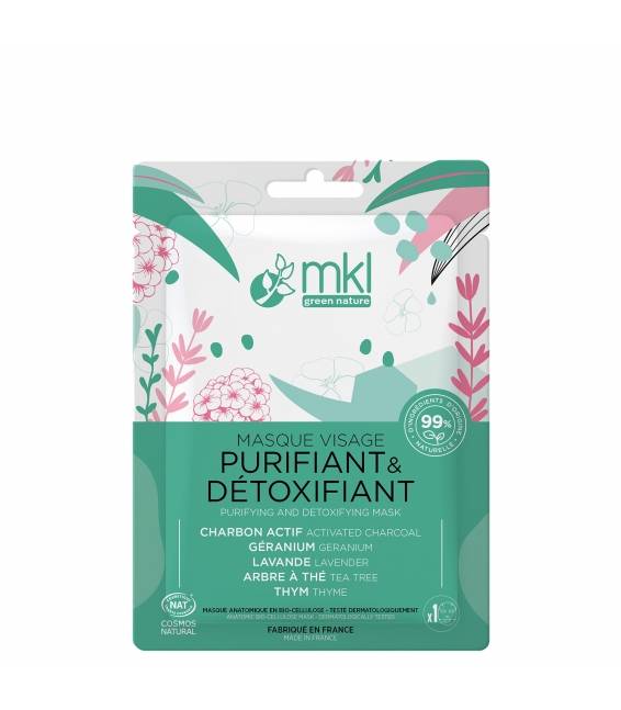 Masque Visage Purifiant Détoxifiant certifié COSMOS NATURAL