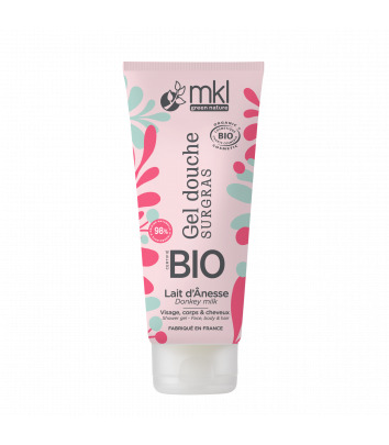 Gel douche certifié BIO 200ml - Lait d'ânesse