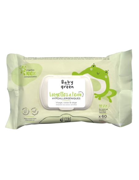 Lingettes à l'eau - 100% compostables