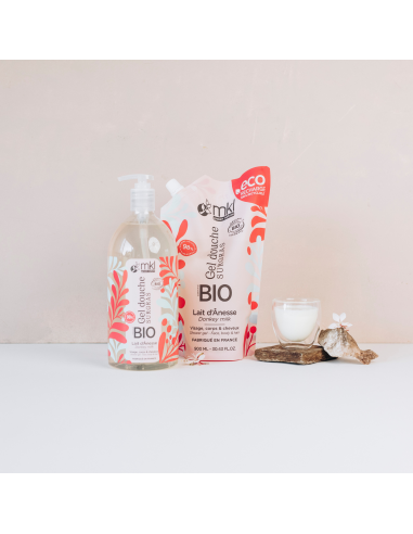 Gel douche certifié BIO 1L - Lait d'ânesse