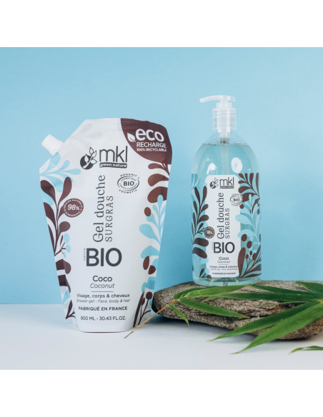 Gel douche certifié BIO 1L - Lait d'ânesse