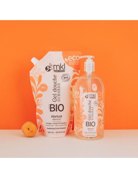 Gel douche certifié BIO 1L - Abricot