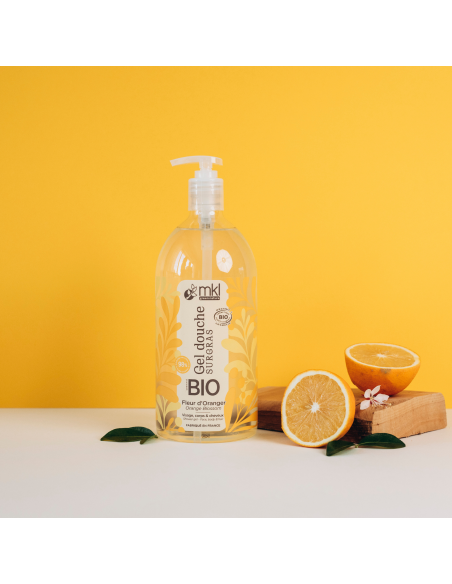 Gel douche certifié BIO 1L - Fleurs d'oranger