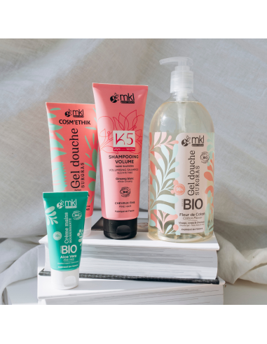 Gel douche certifié BIO 1L - Fleur de coton