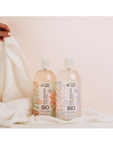 Gel douche certifié BIO 1L - Fleur blanche
