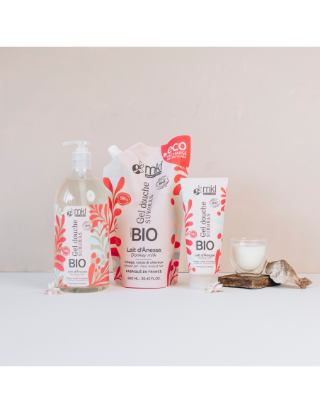Gel douche certifié BIO 200ml - Lait d'ânesse