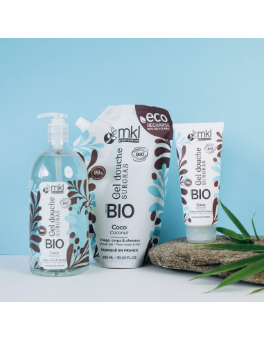 Certified organic shower gel 200 ml – Coconut