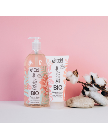 Gel douche certifié BIO 200ml - Fleur de coton