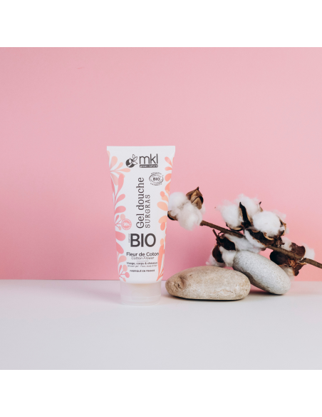 Gel douche certifié BIO 200ml - Fleur de coton