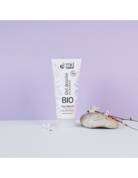 Gel douche certifié BIO 200ml - Fleur blanche