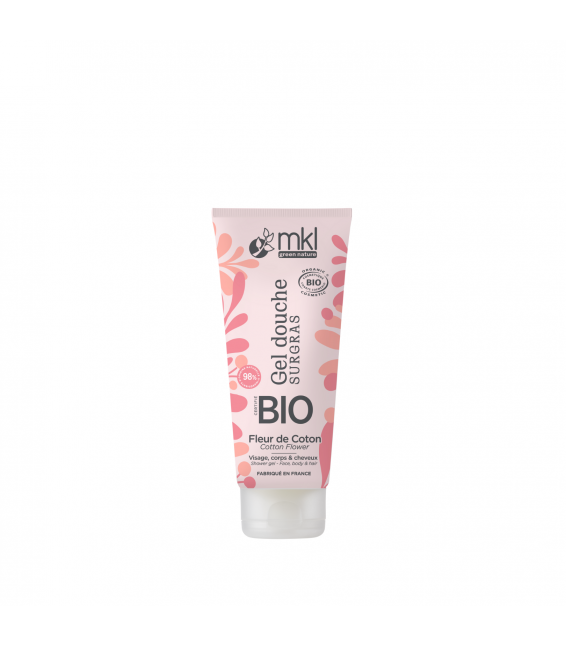 Gel douche certifié BIO 200ml - Fleur de coton