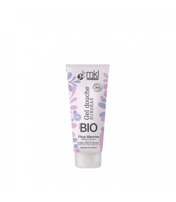 Gel douche certifié BIO 200ml - Fleur blanche