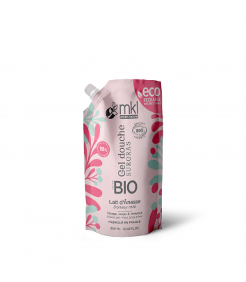 Eco-recharge certifiée bio 900ML - Lait d'ânesse