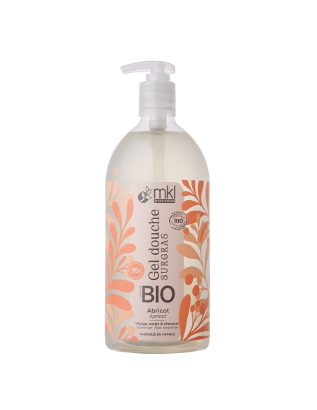Gel douche certifié BIO 1L - Abricot