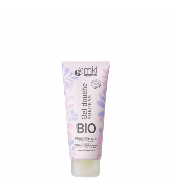 Gel douche certifié BIO 200ml - Fleur blanche