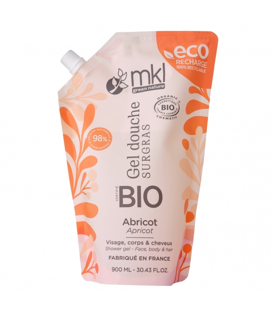 Eco-recharge certifiée bio 900ML - Abricot