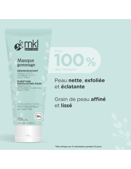 MASQUE GOMMAGE DÉSINCRUSTANT