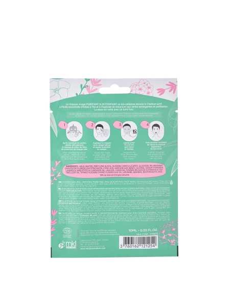 Masque Visage Purifiant Détoxifiant certifié COSMOS NATURAL