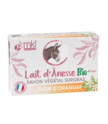 Organic Donkey’s Milk Soap 100g - Orange blossom