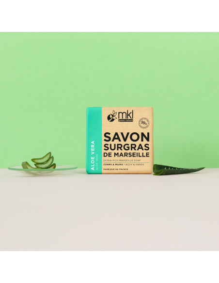 SAVON DE MARSEILLE SOLIDE SURGRAS - ALOE VERA