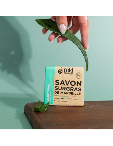 SAVON DE MARSEILLE SOLIDE SURGRAS - ALOE VERA