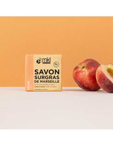 EXTRA-RICH MARSEILLE SOAP BAR - PEACH