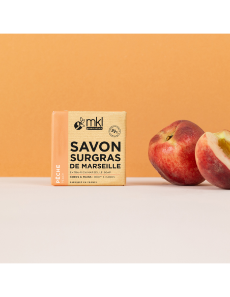 EXTRA-RICH MARSEILLE SOAP BAR - PEACH