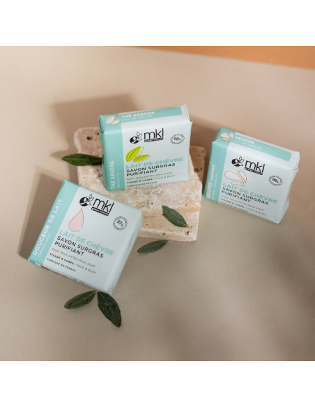 Savon au Lait de chèvre Bio 100 g - Thé sencha