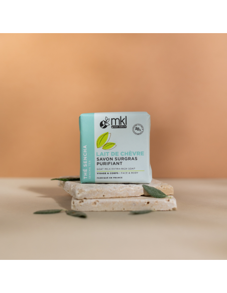 Savon au Lait de chèvre Bio 100 g - Thé sencha