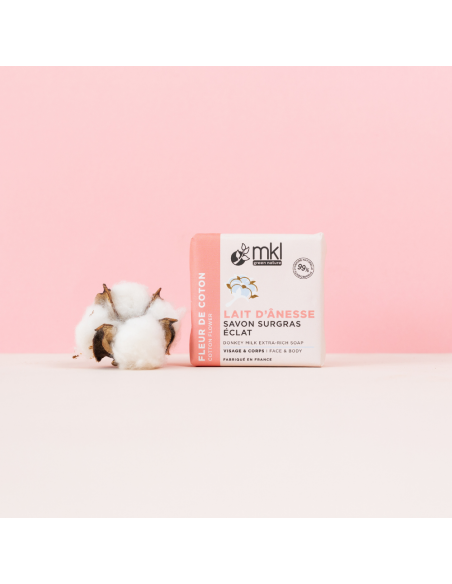 Savon Lait d'ânesse Fleur de Coton 100 g