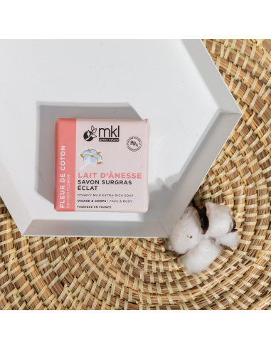 Savon Lait d'ânesse Fleur de Coton 100 g