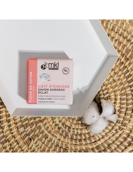 Savon Lait d'ânesse Fleur de Coton 100 g
