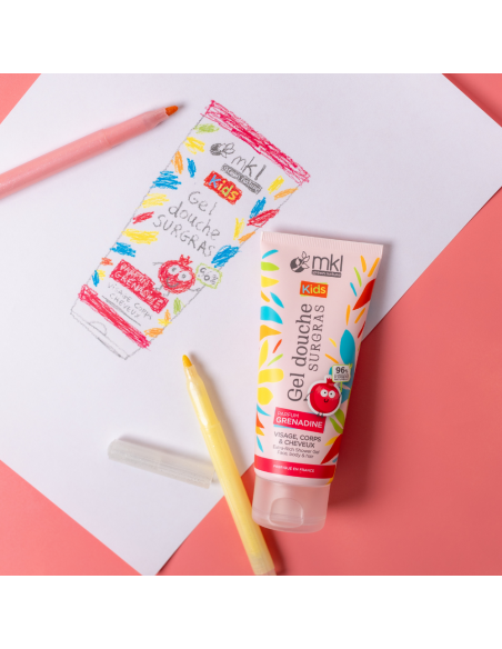 GEL DOUCHE SURGRAS KIDS - GRENADINE