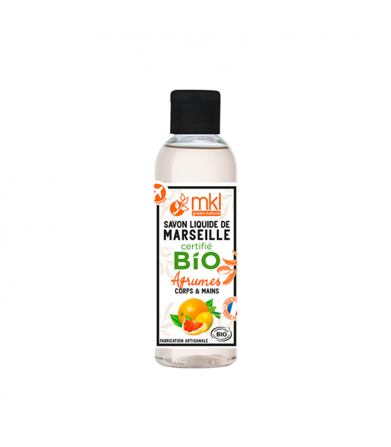 Certified organic marseille liquid soap - Citrus