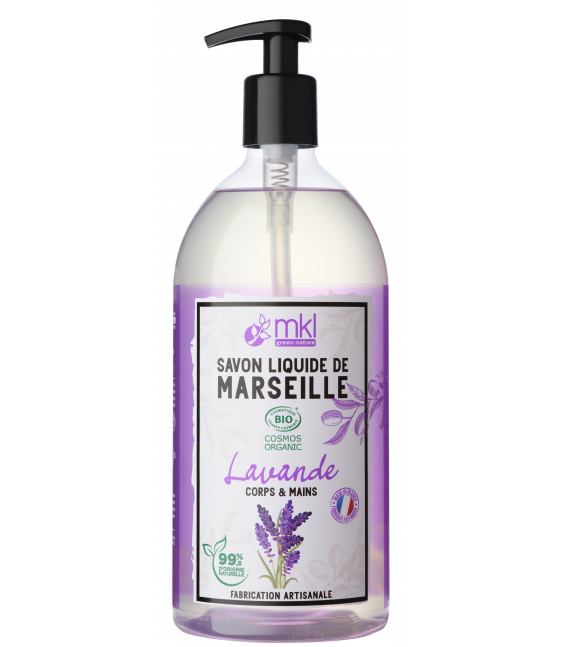 MKL Savon de Marseille liquide certifié Bio - Lavande 1L