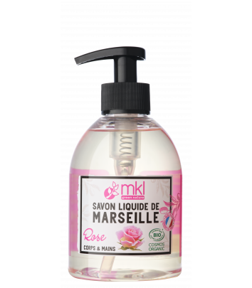 Savon de Marseille certifié BIO 300 ml - Rose