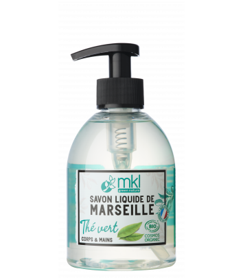 Certified organic marseille liquid soap - Green Tea