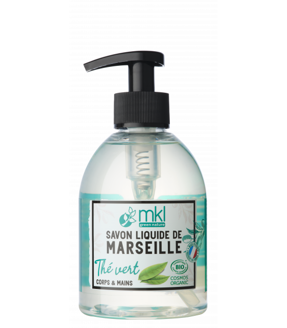 MKL Savon de Marseille liquide certifié Bio - Thé vert 300 ml 
