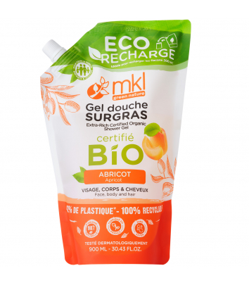 Eco-recharge certifiée bio 900ML - Abricot