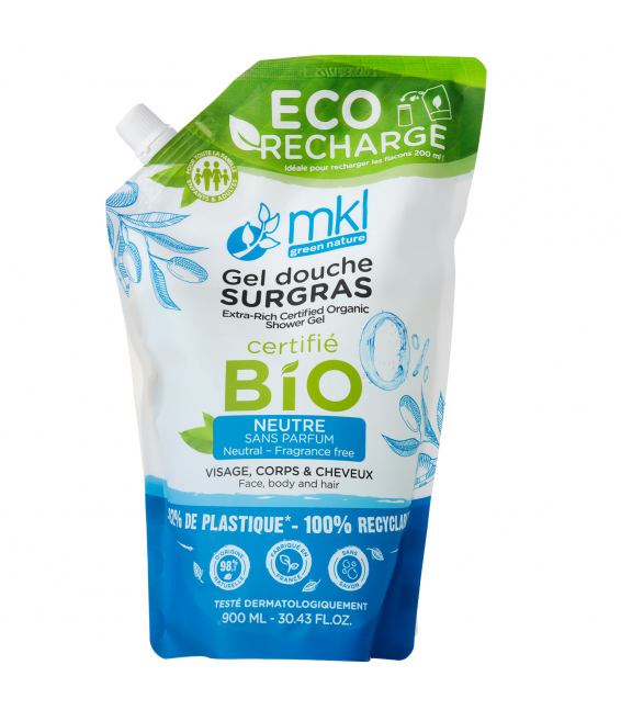 Eco-recharge certifiée bio 900ML - Neutre
